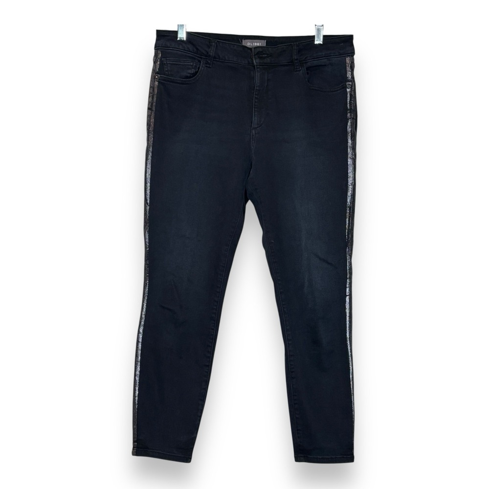 DL1961 Jeans Womens 31 Mid Rise Insta Sculpt Skinny Black Otis